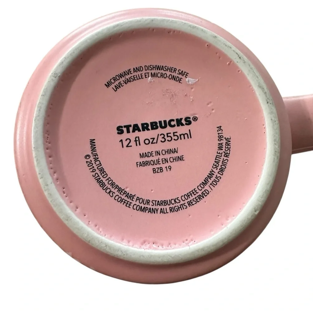 Starbucks Pink and White Speckled Mug